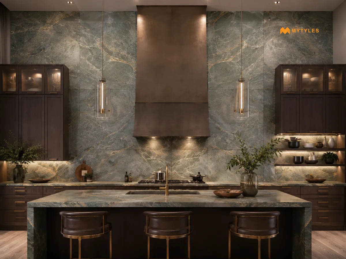 Floor-to-Ceiling Backsplash for a Luxury Statement